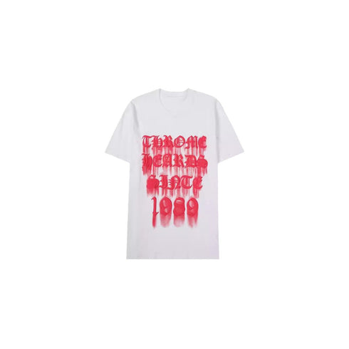 Chrome Heart T Shirts Crowe Sanskrit Rainbow Smiley Flower Horseshoe Print T-Shirt Short Sleeve