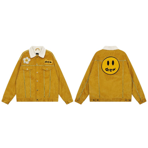 Drew House Jacket Unisex Lapel Fleece Denim Jacket