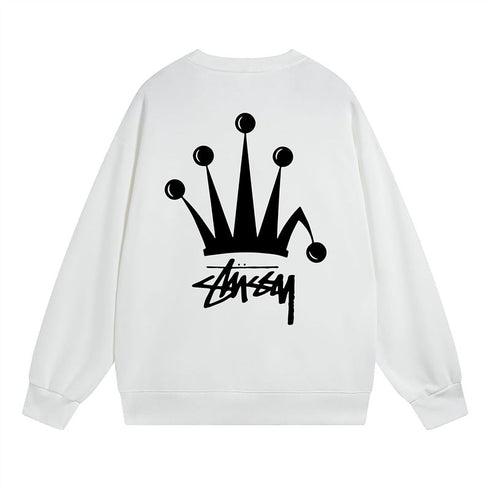 Stussy Sweatshirts Crew Neck Fleece Sweater
