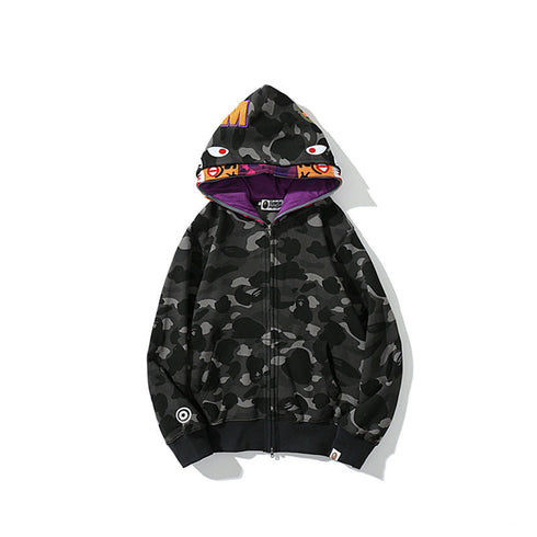 Bape Bearbrick Hoodie Shark Camouflage Sweater