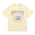 Rhude T-shirt Wheat Ear Sunset Beach Pattern Printed Short Sleeve T-shirt