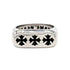 Chrome Heart Ring Cross Glossy