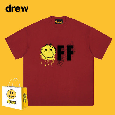 Drew T-shirts Short-Sleeved T-shirt Smiley Face