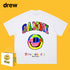 Drew T-shirts Graffiti Smiley Face Short Sleeve Loose Men
