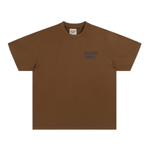 Mens T-shirts GALLERY DEPT printed round neck short-sleeved T-shirt pure cotton