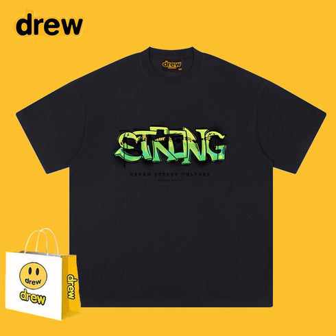 Drew T-shirts Smiley T-shirt Graffiti Printing