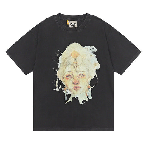 Gallery Dept T-shitrs Vintage Print Short Sleeves Lining