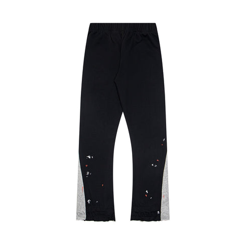 Gallery Dept Sweatpants Hand-painted splashed ink letter patch splicing casual trousers