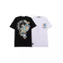 Chrome Heart T Shirts Croix Cross Color Leather Printed Short Sleeve T-Shirt