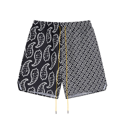 Rhude T-shirt Family Totem Casual Short Sleeve Shirt, Shorts