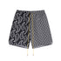 Rhude T-shirt Family Totem Casual Short Sleeve Shirt, Shorts