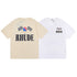 Rhude T-shirt Alphabet Flag Print Short Sleeve T-shirt