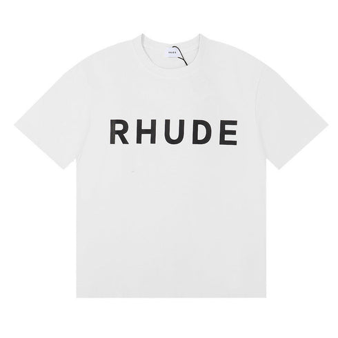 Rhude T-shirt Letter Logo Printed Short Sleeve T-shirt