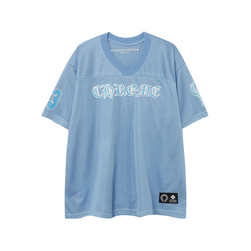 Chrome Heart T Shirts Croix Cross Color Leather Printed Short Sleeve T-Shirt