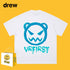 Drew T-shirts Funny Smiley Printed Short Sleeve