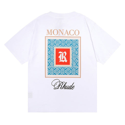 Rhude T-shirt Moroccan Micro Printed Short Sleeve T-shirt