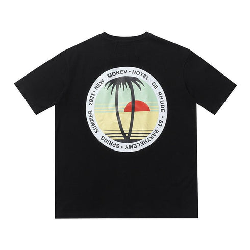 Rhude T-shirt Geometric Print Short Sleeve T-shirt