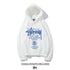 Stussy Hoodie Embroidered Fleece Fashion Hooded Sweater