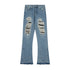 Gallery Dept Jeans Washed Ripped Rough Jeans Flared Trousers
