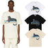 Rhude T-shirt Black Panther Letter Print Short Sleeve T-shirt