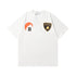 Rhude T-shirt Striped Sunset Snow Mountain Print Short Sleeve T-shirt