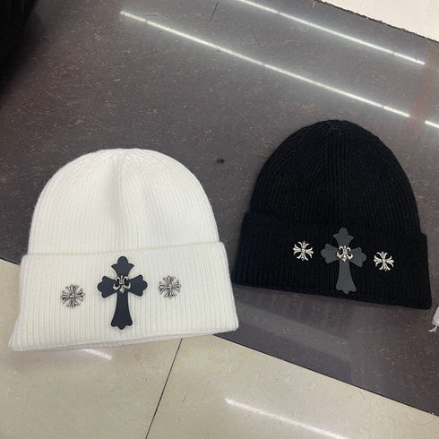 Chrome Heart Beanie Knitted Hat Autumn/Winter Male Female