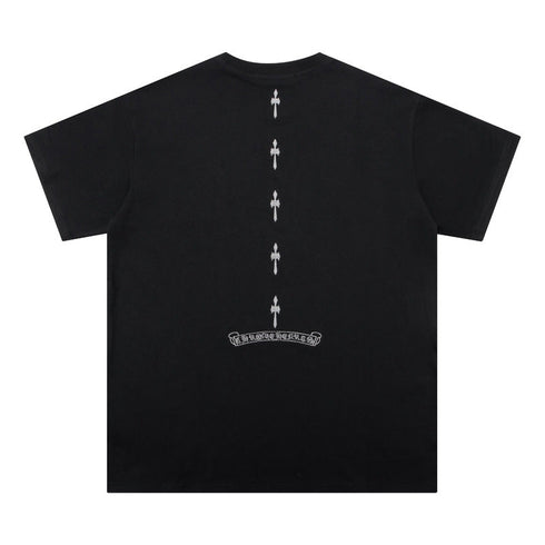 Chrome Heart T Shirts Cross Color Printed Short Sleeve T-Shirt