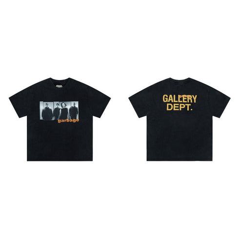 Gallery Dept T-shitrs Vintage Print Short Sleeves Men and Women Tee