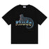 Rhude T-shirt Black Panther Letter Print Short Sleeve T-shirt