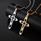 Stainless Steel Hollow Cross Pendant Necklace
