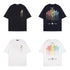 Chrome Heart T Shirts Cross Color Printed Short Sleeve T-Shirt Loose