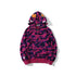 Bathing Ape Hoodie Autumn and Winter Shark Head Terry Sweater Men's and Women's Casual Camouflage Thin Sweater Baggy Coat
