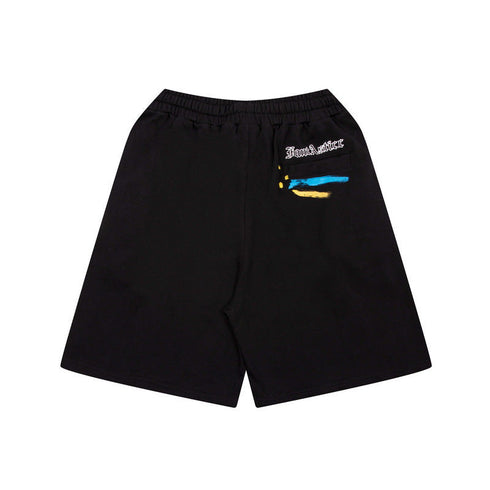 Gallery Dept Shorts Hand Painted Splash Ink Graffiti Alphabet Casual Shorts