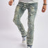 Distressed Stacked Biker Jeans