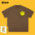 Drew T-shirts Smiley Face Print Short Sleeve Loose