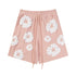 Denim Tears Outfit:T-shirt/Shorts (Separate Purchase Options) Puff Print Short Sleeve T-shirt Loose Couple Shorts Suit