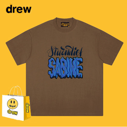 Drew T-shirts Smiley Letter Printed T-shirt