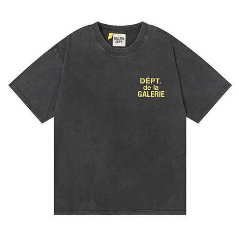 Gallery Dept T-shitrs Retro Washed Distressed Short Sleeve
