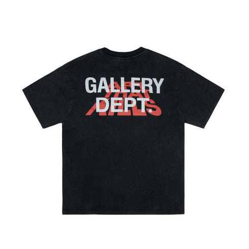 Gallery Dept T-shitrs Men's Retro Graffiti Printing Short Sleeve