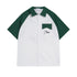 Rhude T-shirt Pocket Letter Embroidery Color Matching Short Sleeve Shirt
