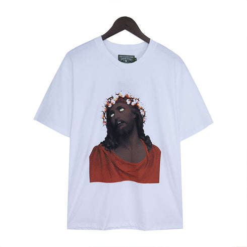 Denim Tears T-shirts Kapok Vintage Portrait Short Sleeve T-shirt