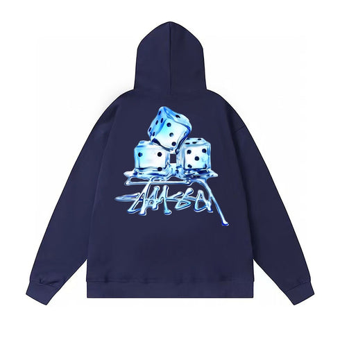 Stussy Hoodie Fall/Winter Fleece Hooded Sweater
