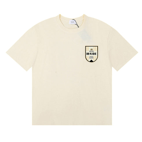 Rhude T-shirt Ski Theme Letter Print Short Sleeve T-shirt