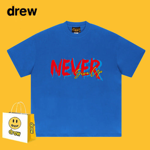 Drew T-shirts Printed Smiley T-shirt Loose