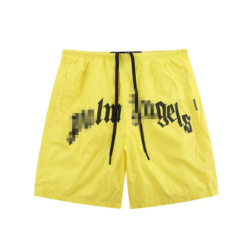 Palm Angle Shorts Palm Angels Letter Logo Casual Shorts Men's and Women's Sports Shorts
