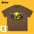 Drew T-shirts Smiley Face Short Sleeve Loose round Neck Short Sleeve