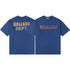 Gallery Dept T-Shirt Hand Painted Ink Splashing Alphabet Washed Retro Short Sleeve T-Shirt