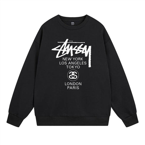 Stussy Sweatshirts Autumn/Winter Fleece Couple Sweatshirts