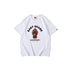 Bathing Ape T-Shirt Spring/Summer Red Shark Pattern T-shirt Short Sleeve