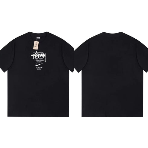 Stussy T-Shirts Loose Casual T-Shirts Same for Men and Women